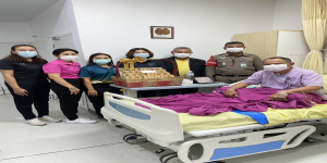 เข้าเยี่ยม ร.ต.ต.จิตติ ชัยบุรินทร์ ประธานกรรมการฯ ซึ่งป่วยด้วยโรคไข้หวัด